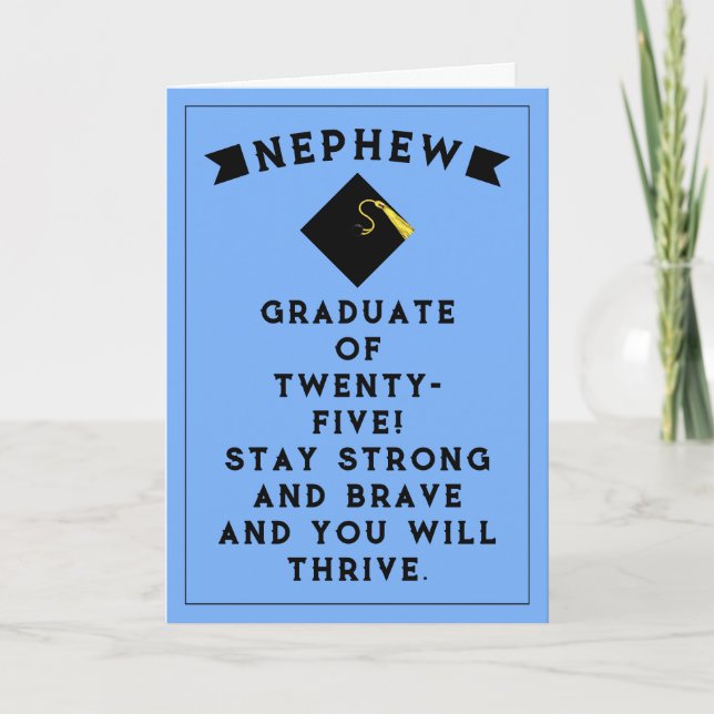 Nephew Studenten 2025-kort Kort (Framsida)