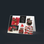 Nephew & Wife red christmas collage card Helgkort<br><div class="desc">Studioportosabbia, studio porto sabbia, rött kollage christmas-kort, tillgängligt på olika språk och för olika familjeförhållanden, årstid, prydnadsföremål, prydnadsföremål, helgdag, säsongens hälsning, x-mas, björn, german-högtalare, choklad, foto, bollar, groman, italiensk, Fransk, spanska, dutch, collage, red, ro, rosor, snö, jul, julorre, julorre, helgdag, hälsning, julorre, julorre, , julmunstycke Namn, kerkart, kerst, natale, navidad,...</div>