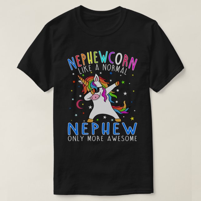 nephewcorn som en nefew Endast Fantastisk Dabbing  T Shirt (Design framsida)