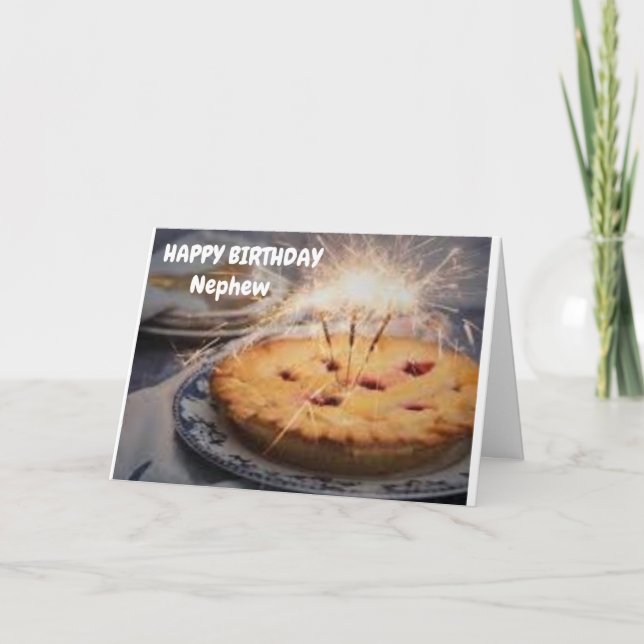 **NEPHEW'S BIRTHDAY** PAJ MED SPARKERS-KORT KORT (Framsida)