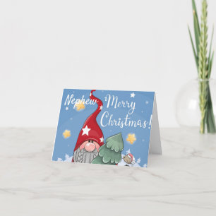 **NEPHEW'S CHRISTMAS** GNOME CARD KORT