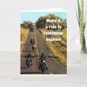 **NEPHEW'S RIDE** PÅ HANS BIRTHDAY KORT