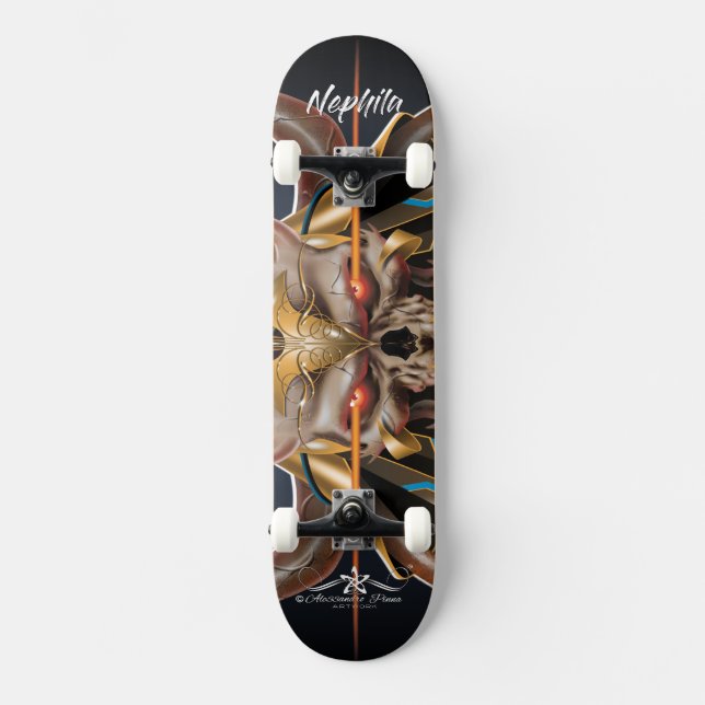 Nephila 6/6 mini skateboard bräda 18,5 cm (Framsida)