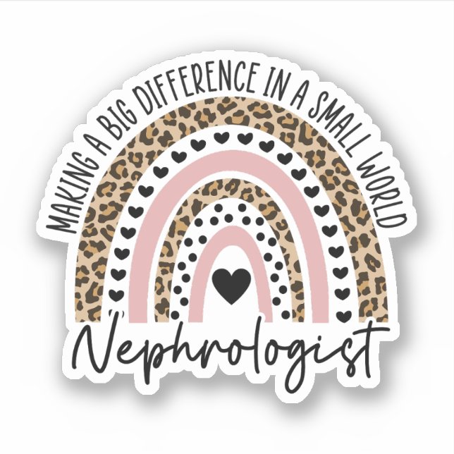 Nephrolog Gift, Nephrology Studenten Klistermärken (Framsida)