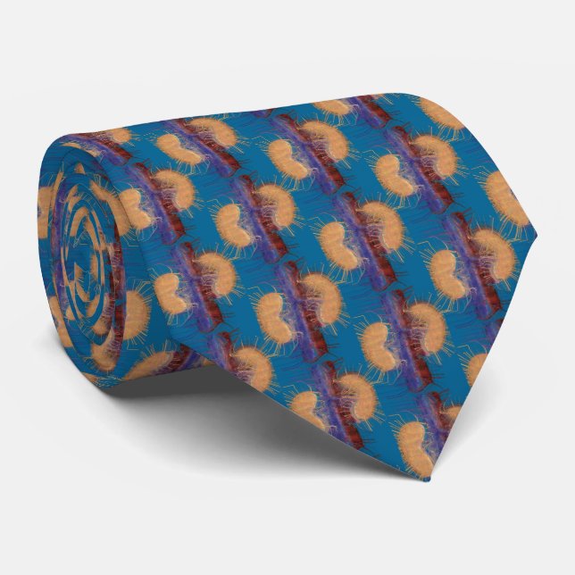 Nephrolog Tie Unie Artsy Kidney Design Blue 5 Slips (Rullad)