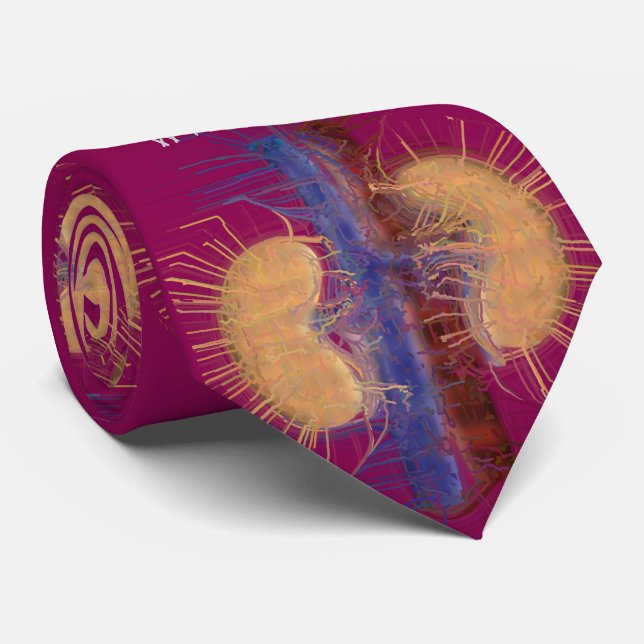 Nephrolog Tie Unique Artsy Kidney Design #10 Slips (Rullad)