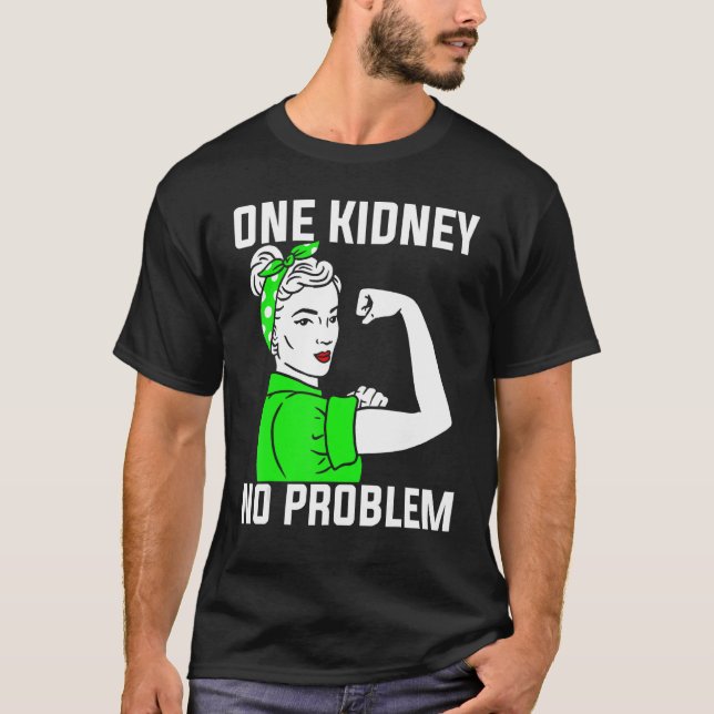 Nephrologi En njure - ingen problemnavelist T Shirt (Framsida)
