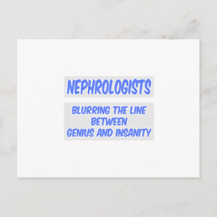 Nephrologist Joke ... Geni och osunt förnuft Vykort