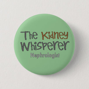 Nephrologistläkaregåvor som är humoristiska knapp