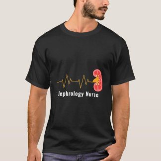Nephrology Nurse Gift Rn Kidney Heartslag Dialys T Shirt