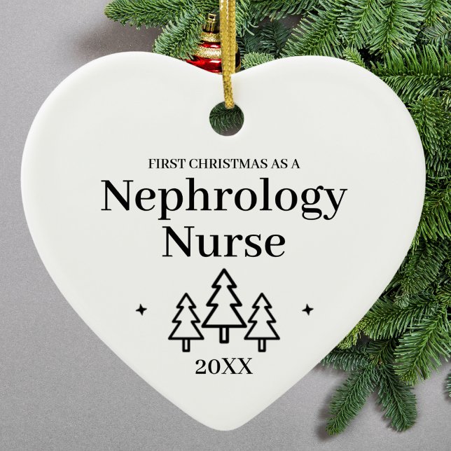 Nephrology Nurse New Job jul Julgransprydnad Keramik (Nephrology Nurse New Job Christmas Ceramic Ornament
)