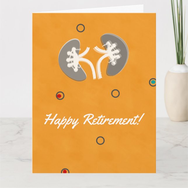 Nephrology Pension Artsy Kidney Design Kort (Framsida)