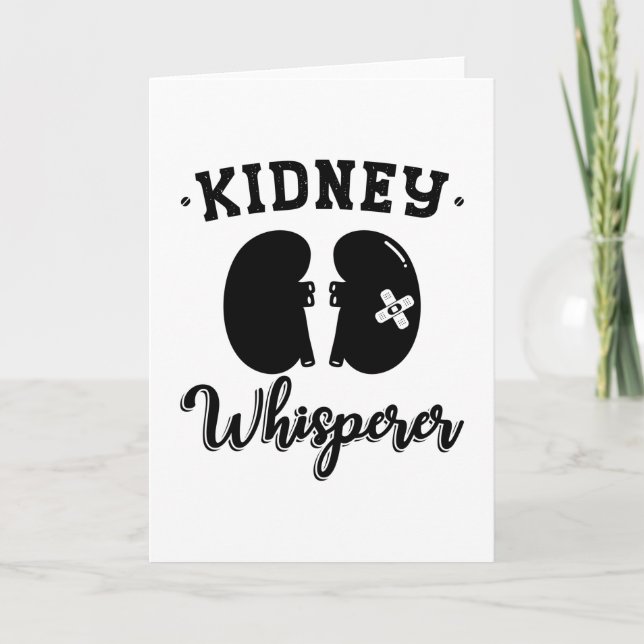 Nephrology Tech Kidney Whisperer Dialys Nurse Kort (Framsida)