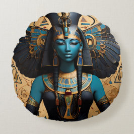 Nephthys gudinna till sorg rund kudde