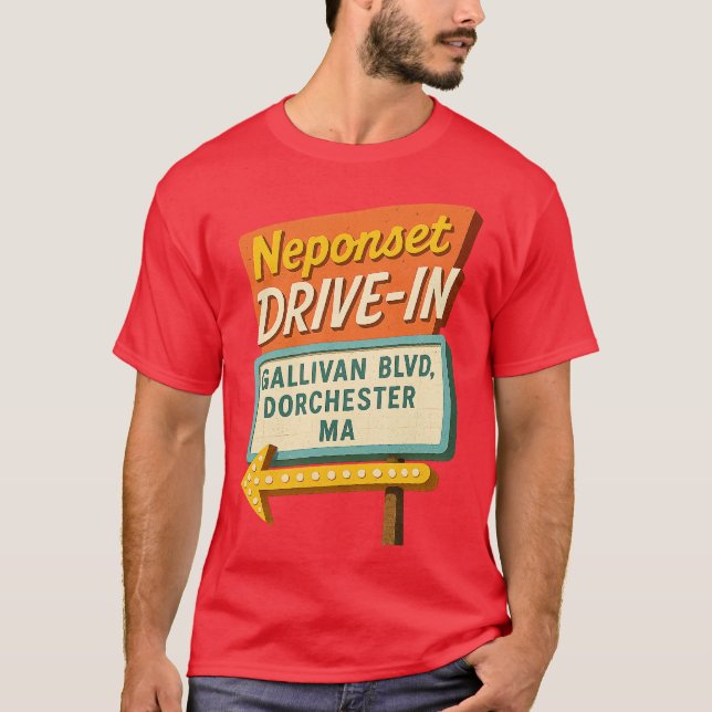Neponset Drive-In - Dorchester, MORSA T Shirt (Framsida)