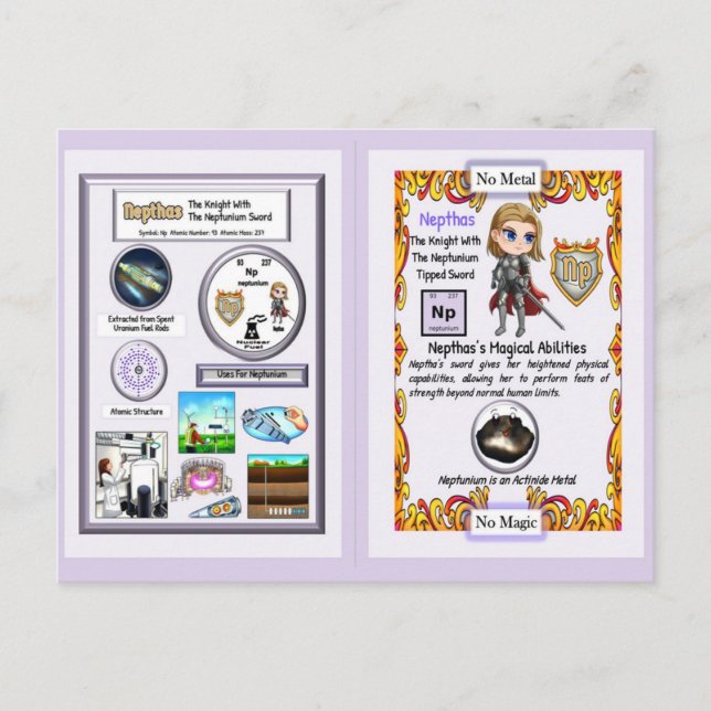 Nepthas - Knight Neptunium Sword Vykort (Framsida)