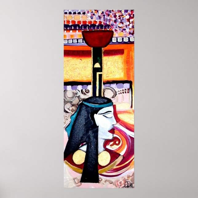 NEPTHYS EGYPTIAN GODDESS ART Print Poster (Framsidan)
