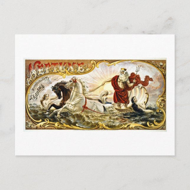 Neptune 1866 - Vintage Label Vykort (Framsida)