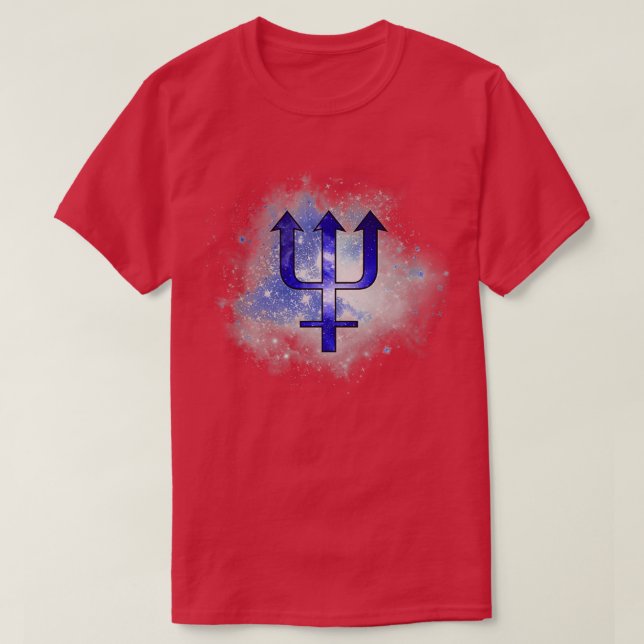 Neptune Alchemy Symbol T Shirt (Design framsida)