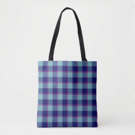 Neptune and Gulf Blue Plaid Tygkasse