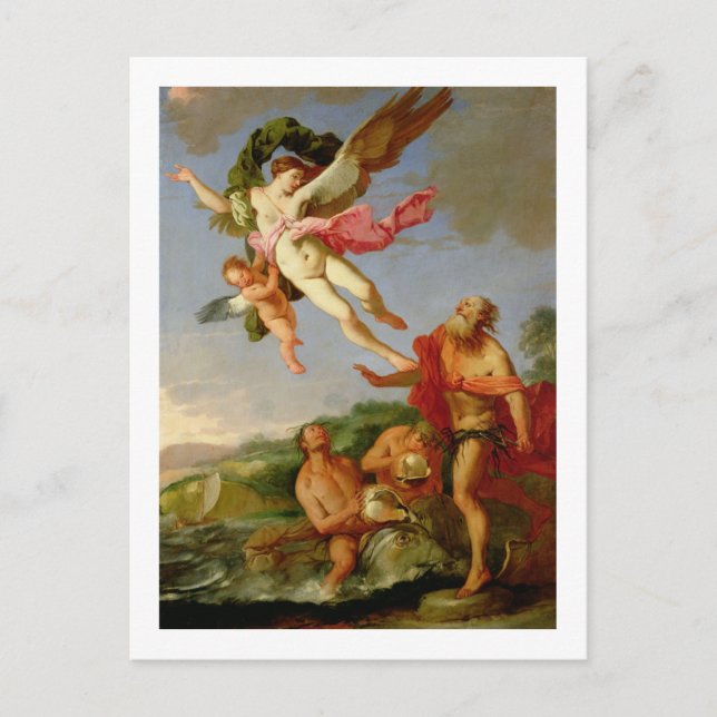 Neptune Apping Coronis, 1665-70 (olja på canvas) Vykort (Framsida)