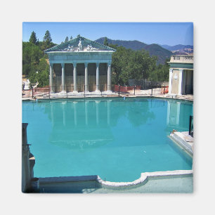 Neptune Bassäng vid Hearst Castle, San Simeon, CA Magnet