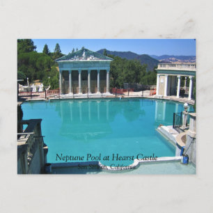 Neptune Bassäng vid Hearst Castle, San Simeon, CA Vykort