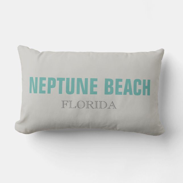 Neptune Beach Florida Beach Dekorativ kudde (Framsida)