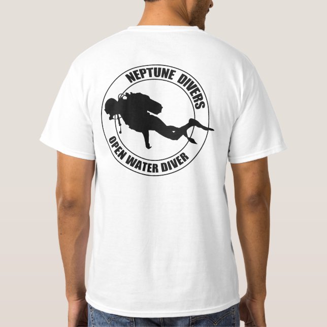 neptune divers open water t shirt (Baksida)