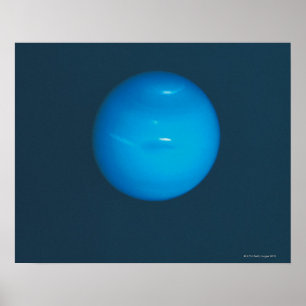 Neptune dynamisk blått-grönt atmosfär poster