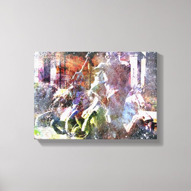 Neptune Fontän Kansas City Canvastryck (Framsida)