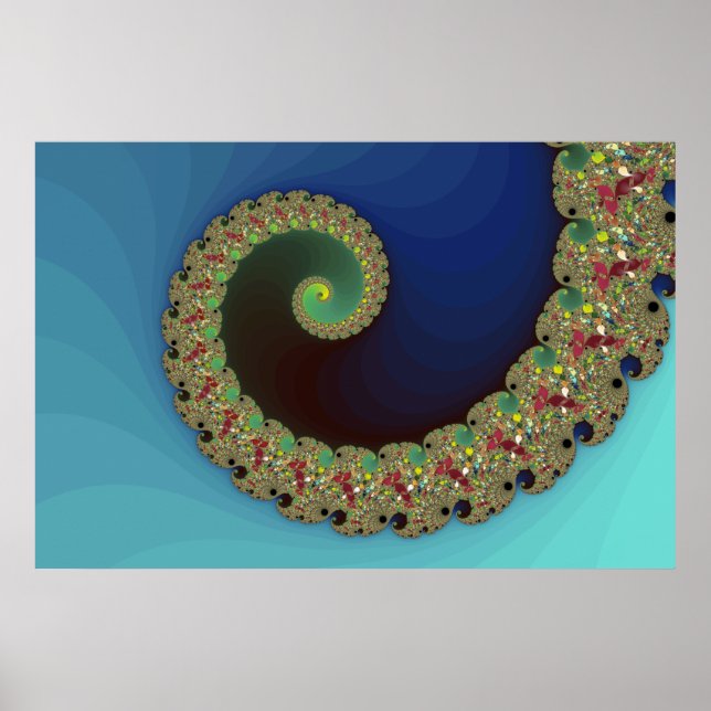 Neptune - Fractal Art Poster (Framsidan)