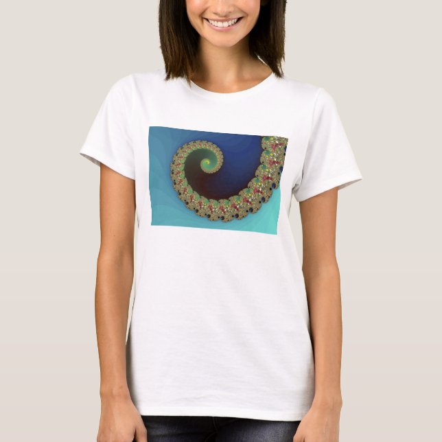 Neptune - Fractal Art T Shirt (Framsida)