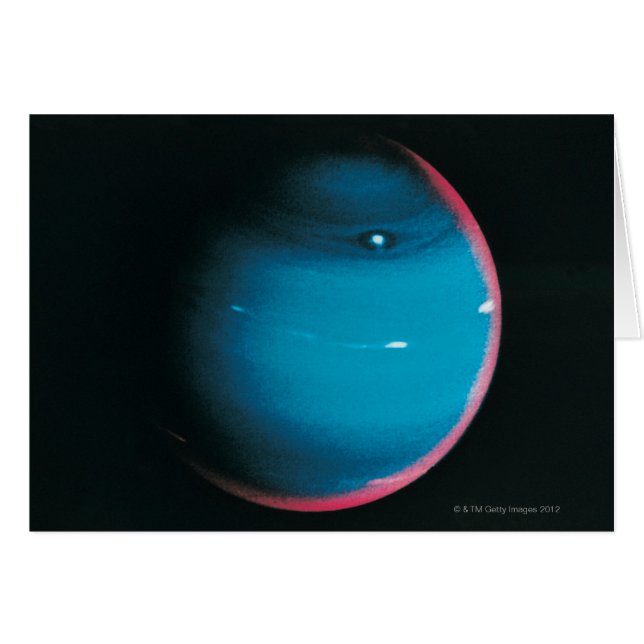 Neptune från Voyager 2 Hälsningskort (Framsidan Horizontal)