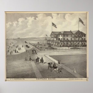 Neptune House, Ocean Beach, NJ Poster