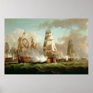 Neptune iland, Trafalgar, 1805 Poster