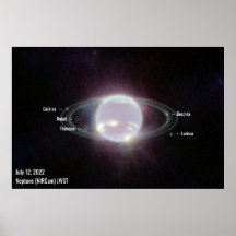 Neptune James Webb Photo NIRCam Image White Text