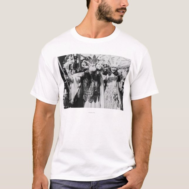 Neptune och Fröcken Amerika på karnevalet T-shirt (Framsida)