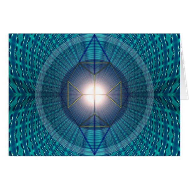 Neptune och Uranus per Martineau Hälsningskort (Framsidan Horizontal)