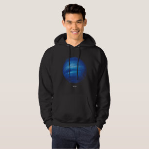 Neptune Planet Artwork - Cosmic Space Illustration Hoodie