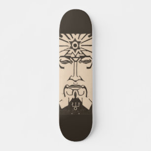 Neptune Poseidon gud Sea Grethology Mini Skateboard Bräda 18,5 Cm
