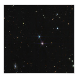 Neptune Ring System hundratals galaxies Webb Fototryck