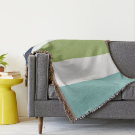 Neptune, Seashell, Grönt och marinens Rand Filt