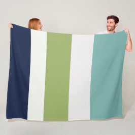 Neptune, Seashell, Grönt och marinens Rand Fleecefilt