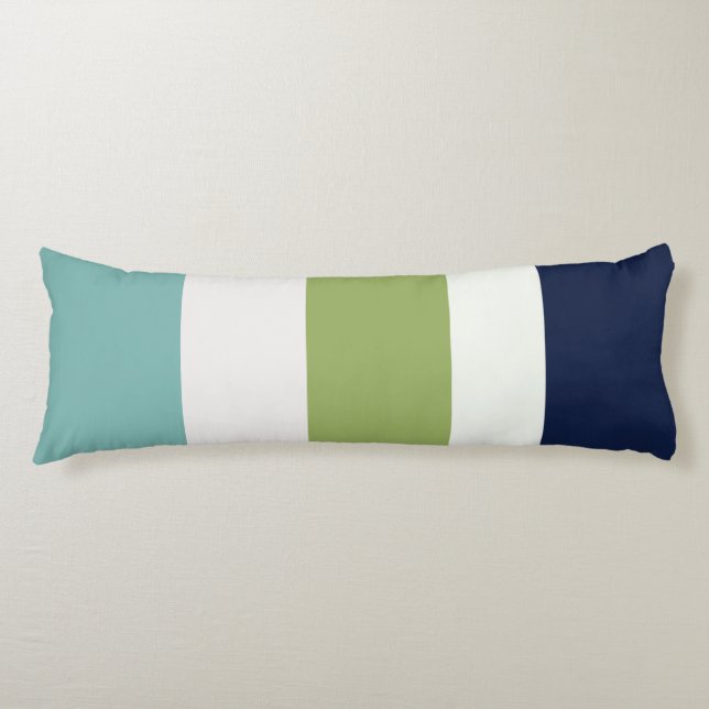 Neptune, Seashell, Grönt och marinens Rand Kroppskudde (Framsidan)