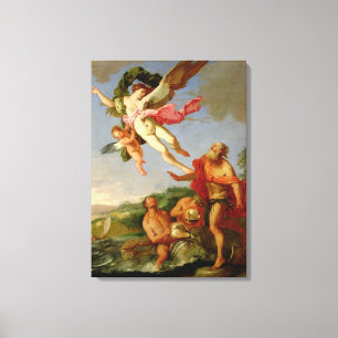 Neptune som förföljer Coronis, 1665-70 (olja på Canvastryck