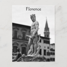 Neptune Statue, Florens, Italien, vykort