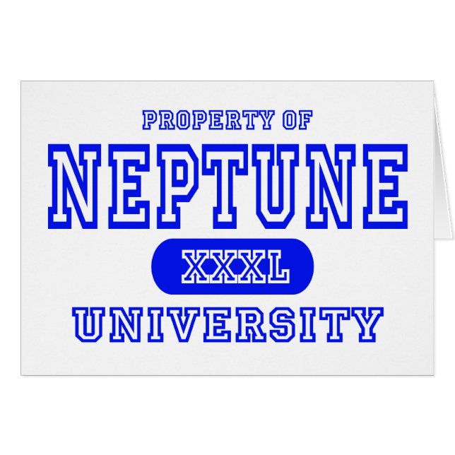 Neptune universiteten hälsningskort (Framsidan Horizontal)