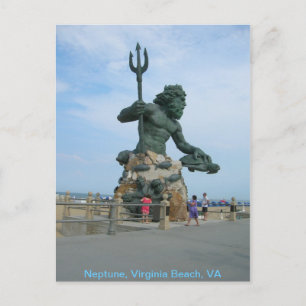 Neptune vid Virginia Beach Vykort