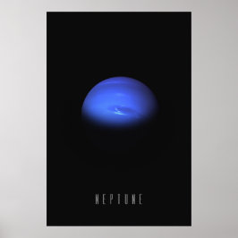 Neptune - Windy Blue Giant of the Yttre Solar Poster